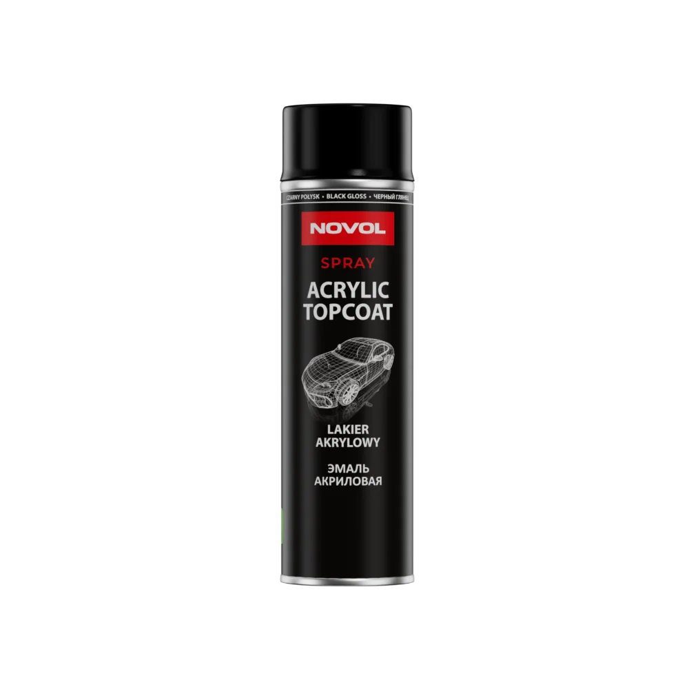 Novol Spray - Topcoat Gloss Black 500ml