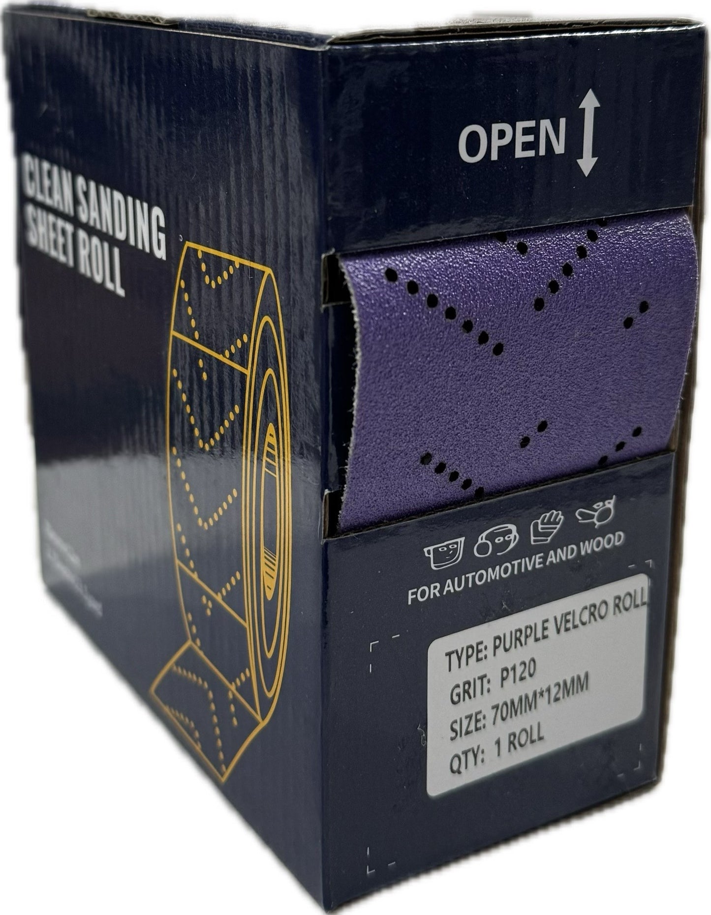 70mm Purple Ceramic Sanding Roll 12m - P600