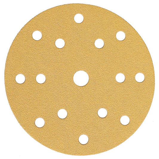 150mm 15H Velcro Sanding Discs - P240 BOX100