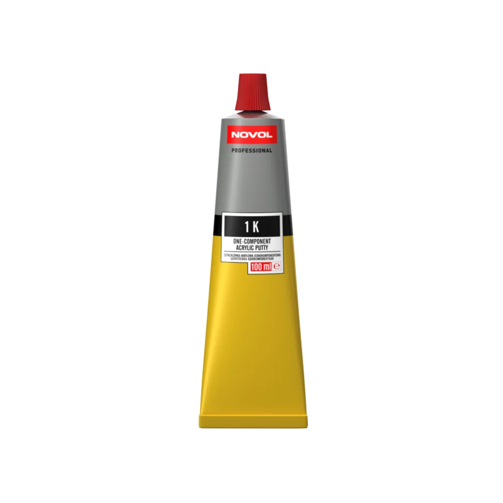 Novol 1K Spot Putty Tube - 100ml Red