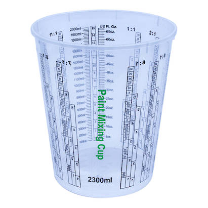 1 x 2300ml Calibrated Mixing Cup - SINGLE