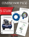 Compressor Pack - Airline, Spray Gun, Regulator & Compressor