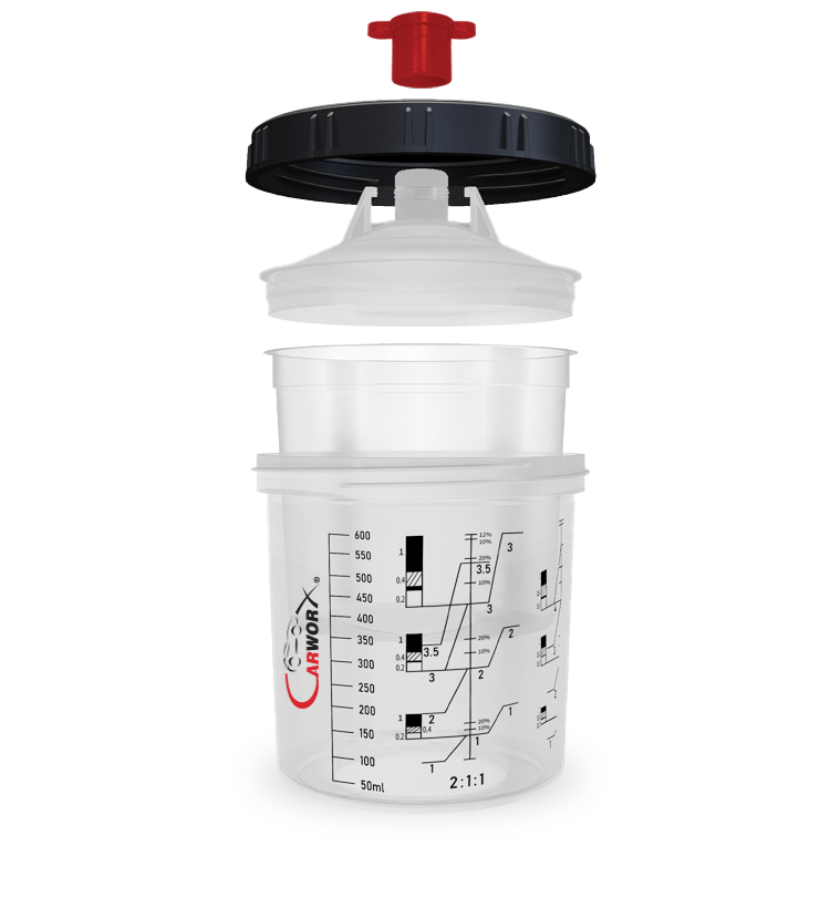 400ml PPS Disposable Paint Cup Set