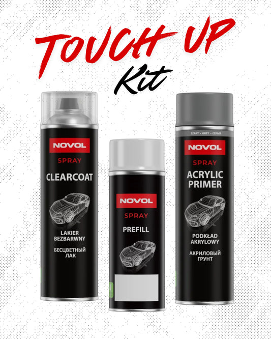Touch Up Spray Can Repair Kit - Primer, Paint & Clear