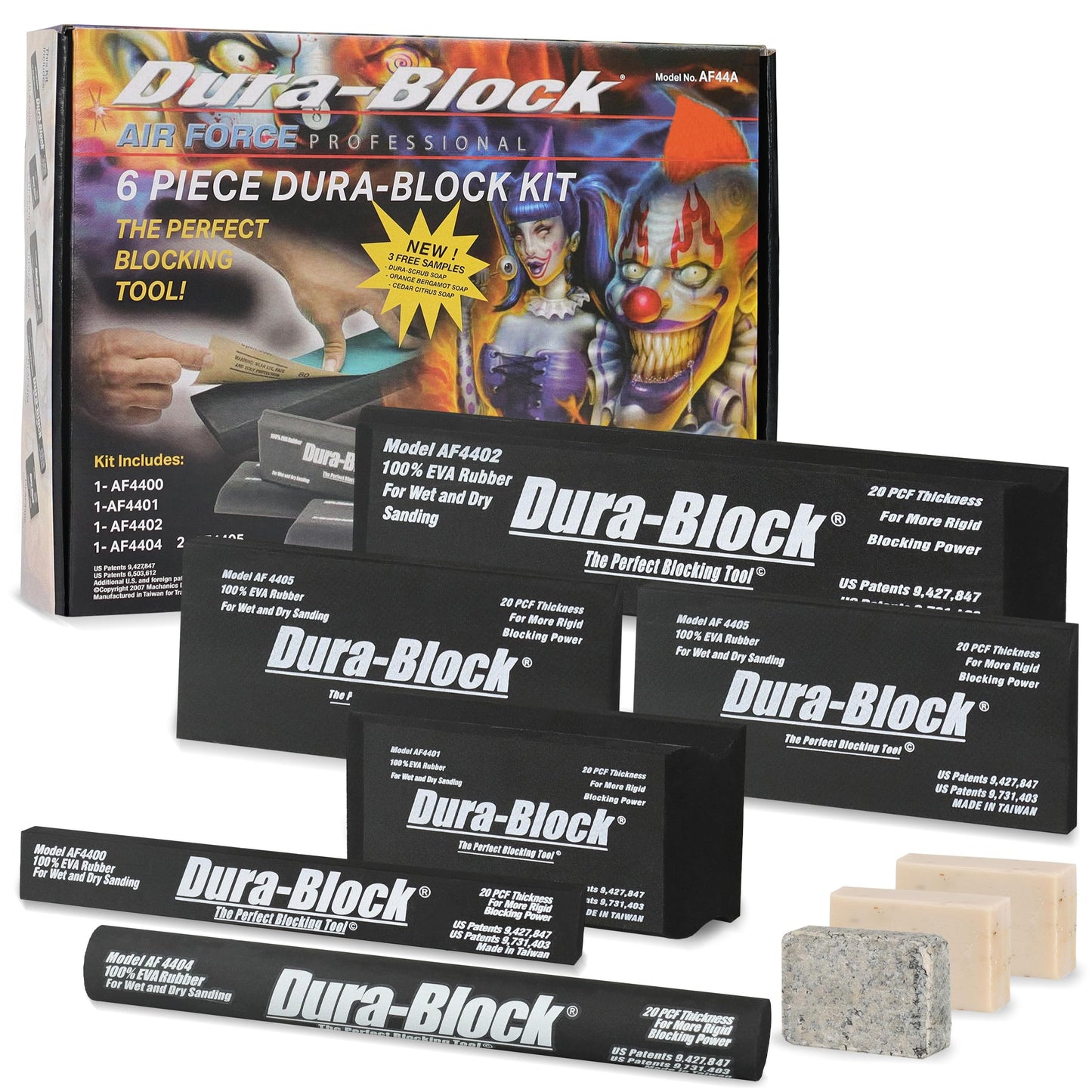 Dura-Block AF44A 6 Piece Standard Sanding Block Kit