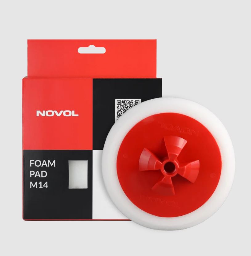 Novol Polishing Pad - 150mm M14 - Black (Soft)