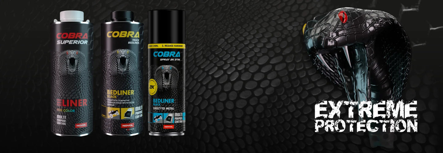 Novol Cobra - Truck Bedliner Black 800ml Kit